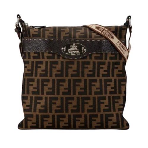 Fendi Vintage Pre-owned Canvas fendi-vskor Brown, Dam