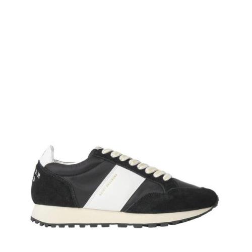 Saint Sneakers Svarta Mocka Runner Sneakers Black, Herr