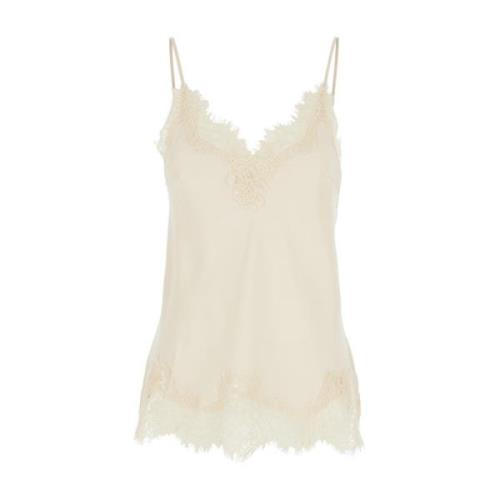 Gold Hawk Vit Coco Bias Camie Top White, Dam