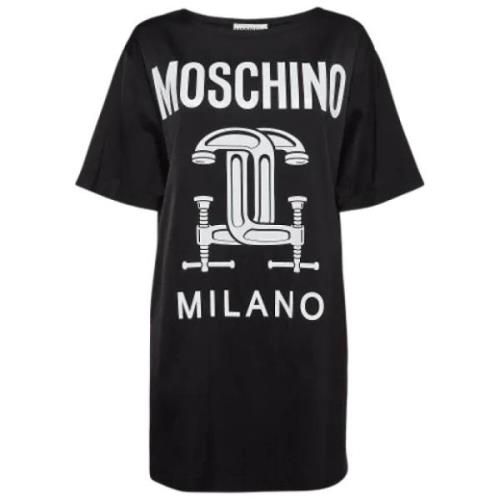 Moschino Pre-Owned Pre-owned Tyg klnningar Black, Dam