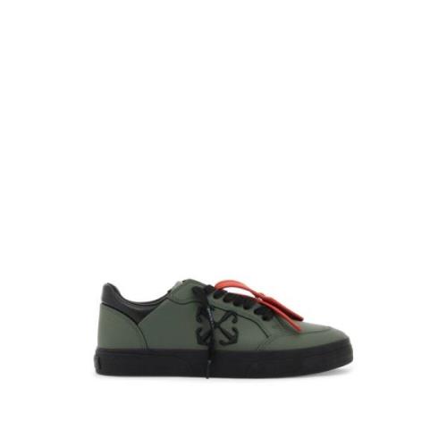 Off White Arrow-motiv låga vulkaniserade sneakers Green, Herr