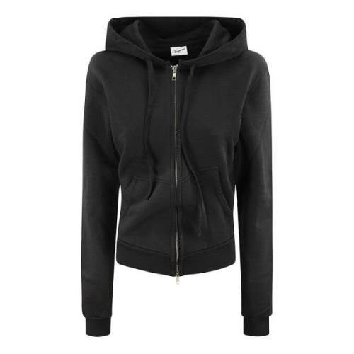 Vaquera Twisted Rose Hoodie Sweatshirt Kvinnor Black, Dam