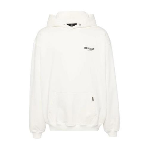 Represent Stiliga sweatshirts för män White, Herr