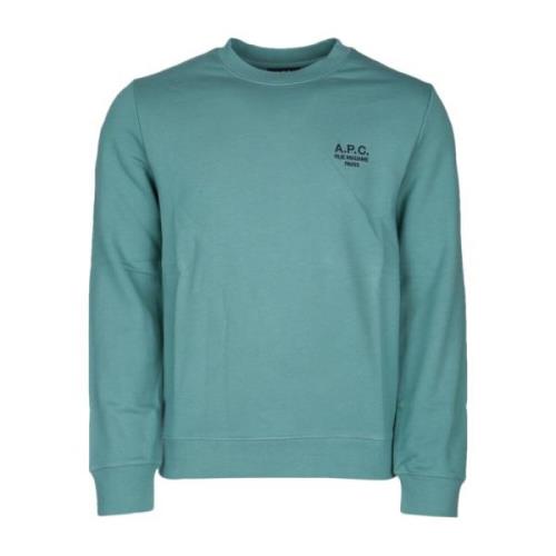 A.p.c. Stilig Sweatshirt för Män Green, Herr