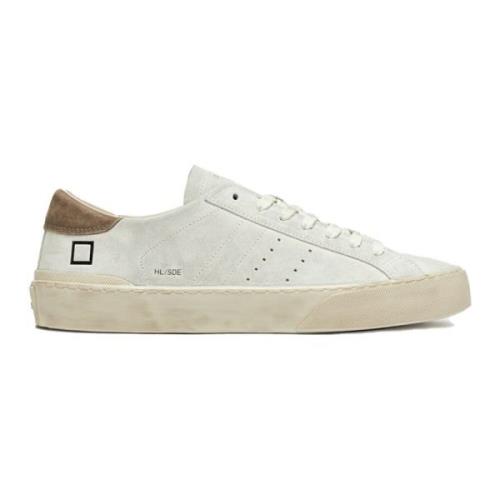 D.a.t.e. Vita Sneakers med Mocka Detaljer White, Herr