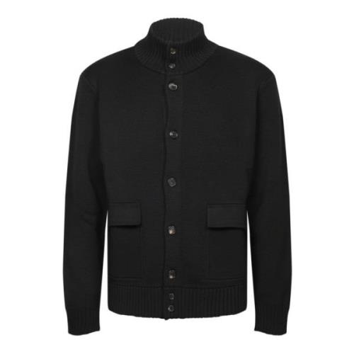 Zanone Svart Tröja Aw24 Herrmode Black, Herr