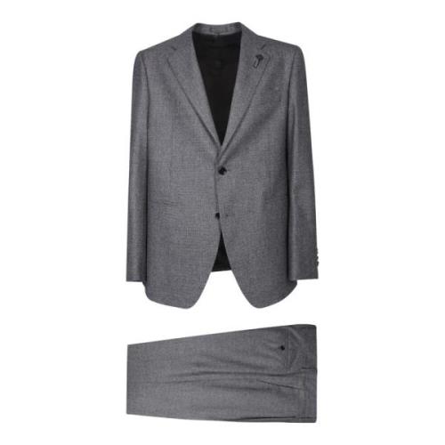 Lardini Elegant Grå Kostym Aw24 Gray, Herr