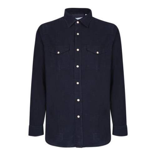 Lardini Blå T-shirts Polos Aw24 Blue, Herr