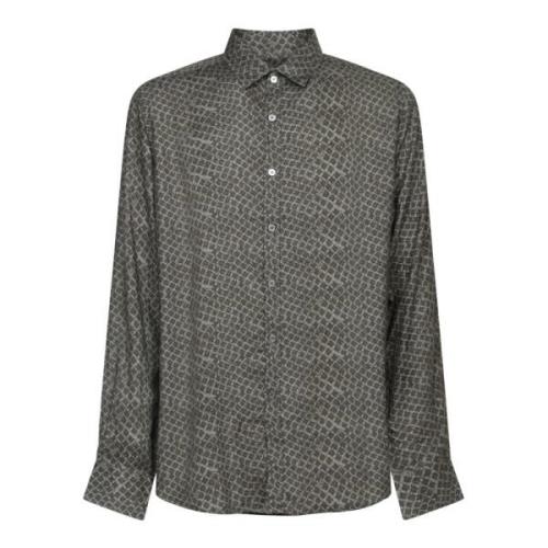 Canali Gröna T-shirts & Polos för män Green, Herr