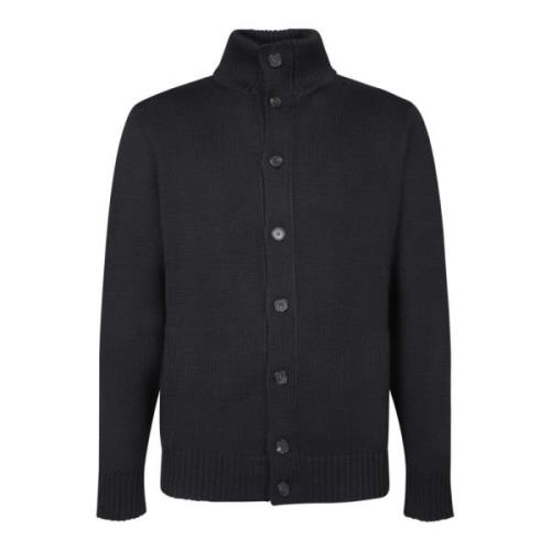 Zanone Svart Kofta Aw24 Black, Herr