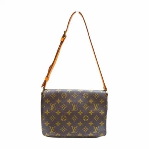 Louis Vuitton Vintage Pre-owned Tyg louis-vuitton-vskor Brown, Dam