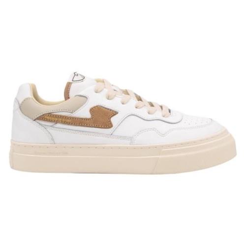 S.w.c. Stepney Workers Club Pearl S-Strike Läder Sneakers White, Herr