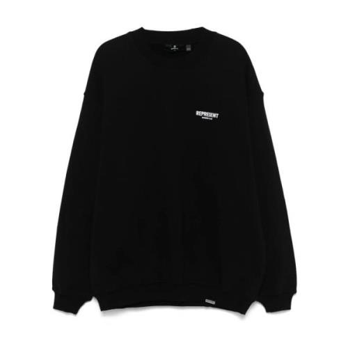 Represent Svart stickat för män Aw24 Black, Herr