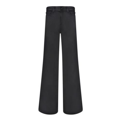 7 For All Mankind Snygga Svarta Jeans Aw24 Black, Dam