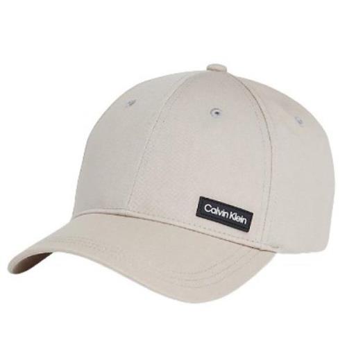 Calvin Klein Essential Patch Baseballkeps Beige Gray, Herr