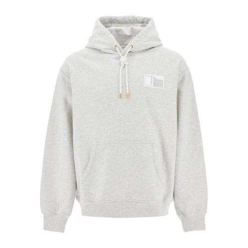 Casablanca Tennisstatyer hoodie i fransk terry Gray, Herr