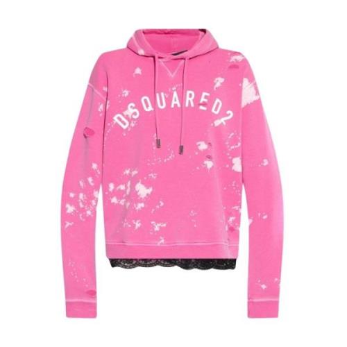 Dsquared2 Fucsia Sweatshirt Ss23 Damkläder Pink, Dam