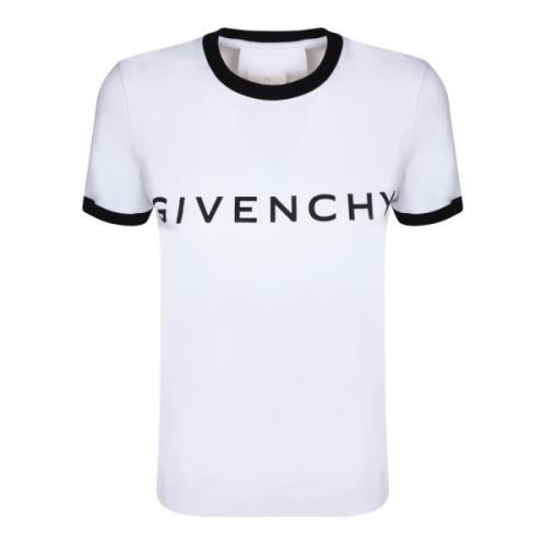 Givenchy Vit T-shirt Snygg Design White, Dam