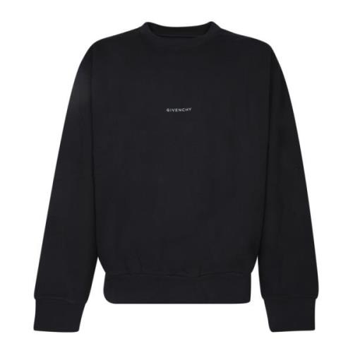 Givenchy Svart Sweatshirt för Män Aw24 Black, Herr