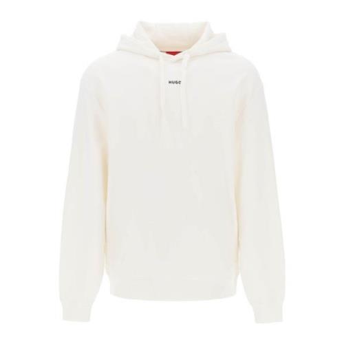 Hugo Boss Modern French Terry Hoodie White, Herr