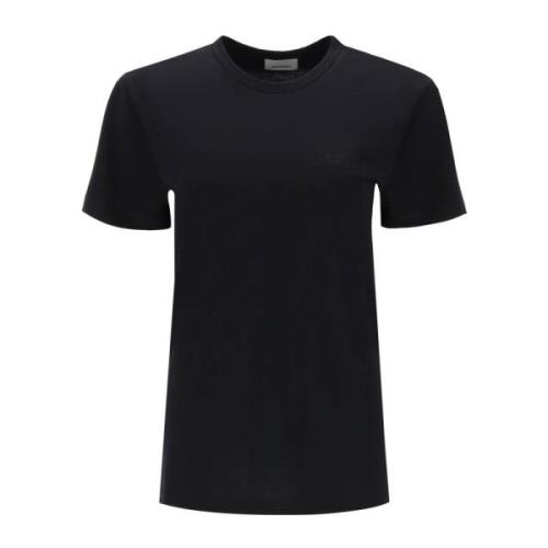 Isabel Marant Broderad Crew-neck T-shirt Black, Dam