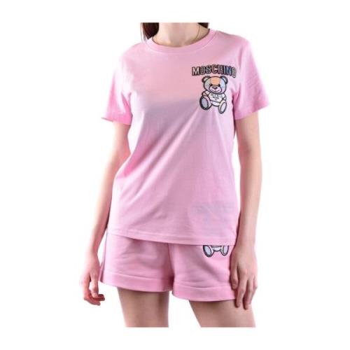 Moschino Rosa T-shirt Ss22 Pink, Dam