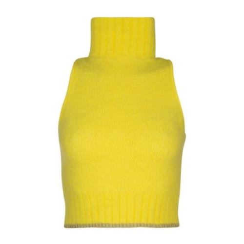 Pinko Stilfull Top för Trendy Looks Yellow, Dam