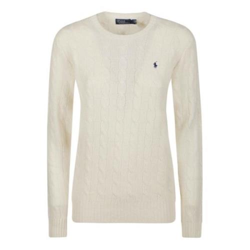 Polo Ralph Lauren Rundhalsad stickad tröja Beige, Dam