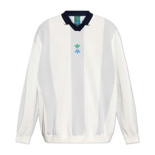 Adidas Originals Långärmad polo från The Rolling Links kollektionen Wh...