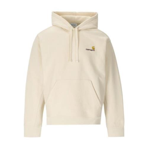 Carhartt Wip Amerikansk Skrift Hoodie Beige, Herr