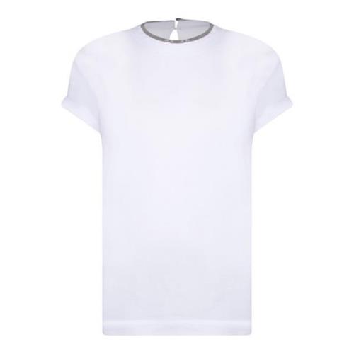 Brunello Cucinelli Vit T-shirt Damkläder White, Dam