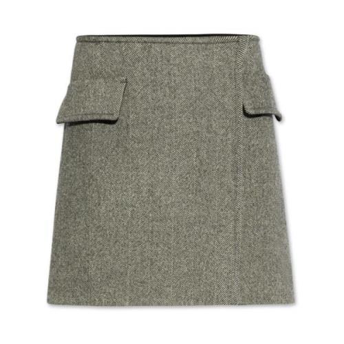 Sportmax Kjol Laccio Gray, Dam