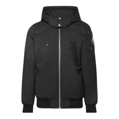 Moose Knuckles Svart jacka för män Aw24 Black, Herr