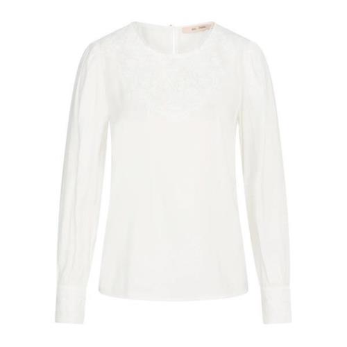 RUE de Femme Romantisk Feminin Lucy Blus Off White White, Dam