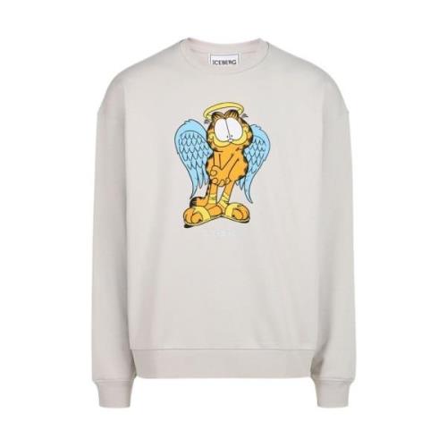 Iceberg Sweatshirt med Garfield design Gray, Herr