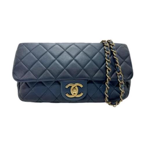 Chanel Vintage Pre-owned Laeder chanel-vskor Blue, Dam