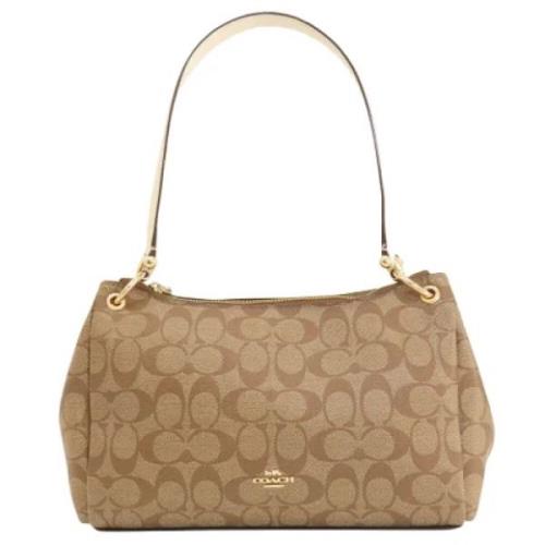 Coach Pre-owned Pre-owned Canvas axelremsvskor Beige, Dam