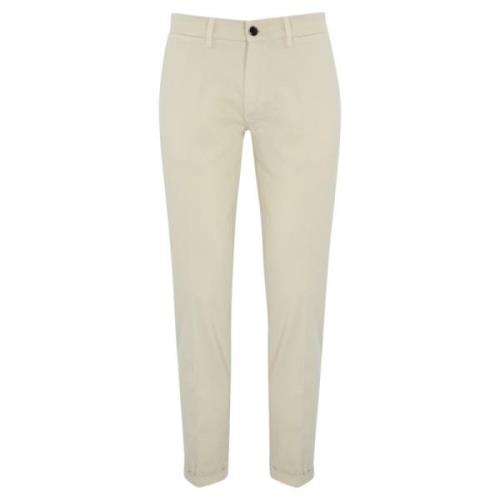 Re-Hash Vita bomulls slim fit byxor White, Herr