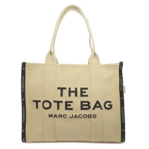 Marc Jacobs Pre-owned Pre-owned Canvas handvskor Beige, Dam