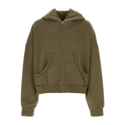 Entire Studios Oversize Army Green Bomulls Sweatshirt Green, Herr