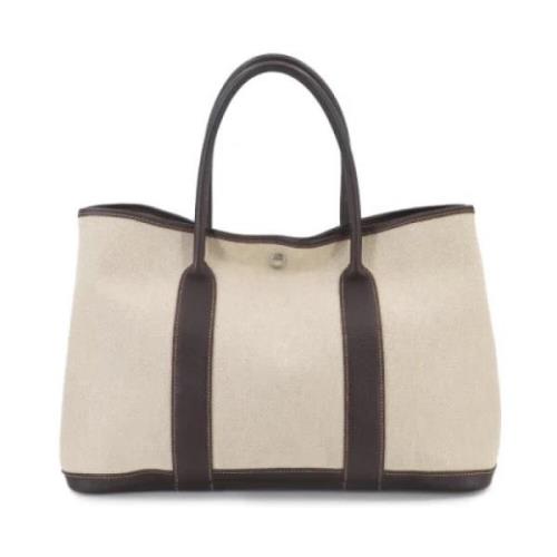 Hermès Vintage Pre-owned Tyg handvskor Beige, Dam