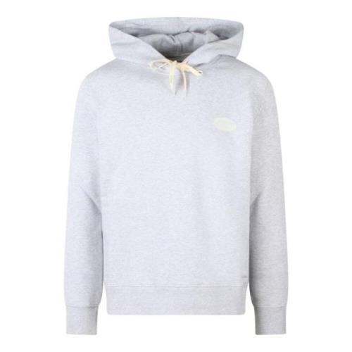 Autry Bomull Jersey Hoodie med Logotyptryck Gray, Dam