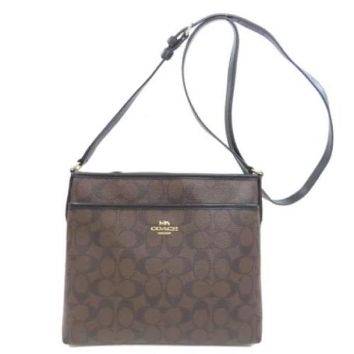 Coach Pre-owned Pre-owned Plast axelremsvskor Brown, Dam