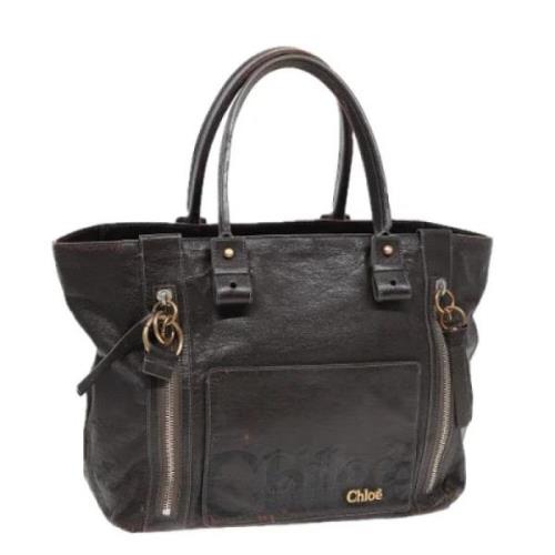 Chloé Pre-owned Pre-owned Laeder totevskor Brown, Dam