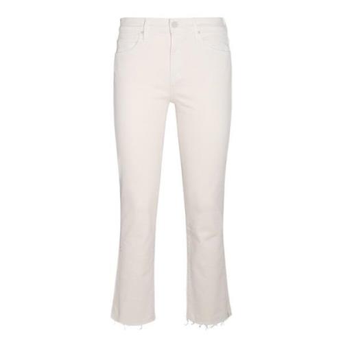 Mother Beskurna jeans White, Dam