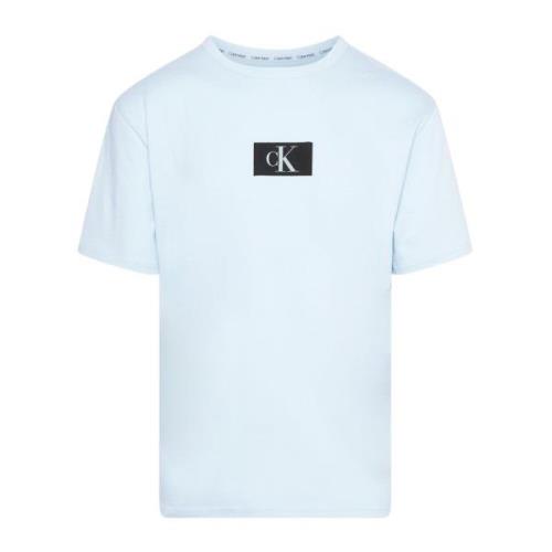 Calvin Klein Ljusblå Crew Neck T-shirt Blue, Herr