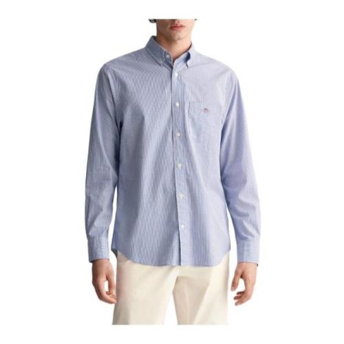 Gant Poplin Banker Skjorta Blue, Herr