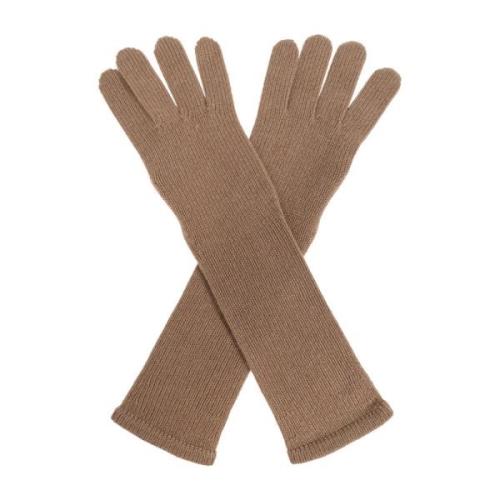 Max Mara Långa handskar Mmjock Beige, Dam