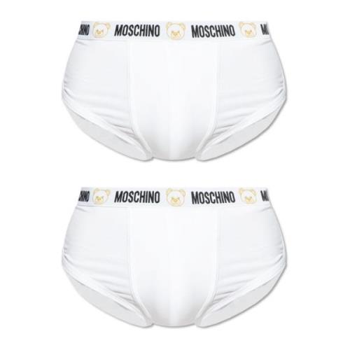 Moschino Tvåpack kalsonger White, Herr