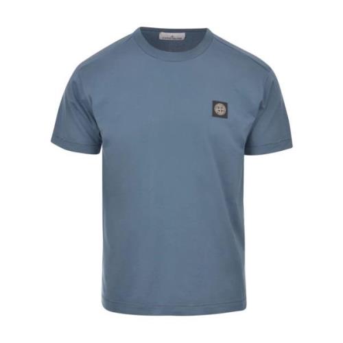 Stone Island Mörkblå Bröstlogot-tröja Blue, Herr